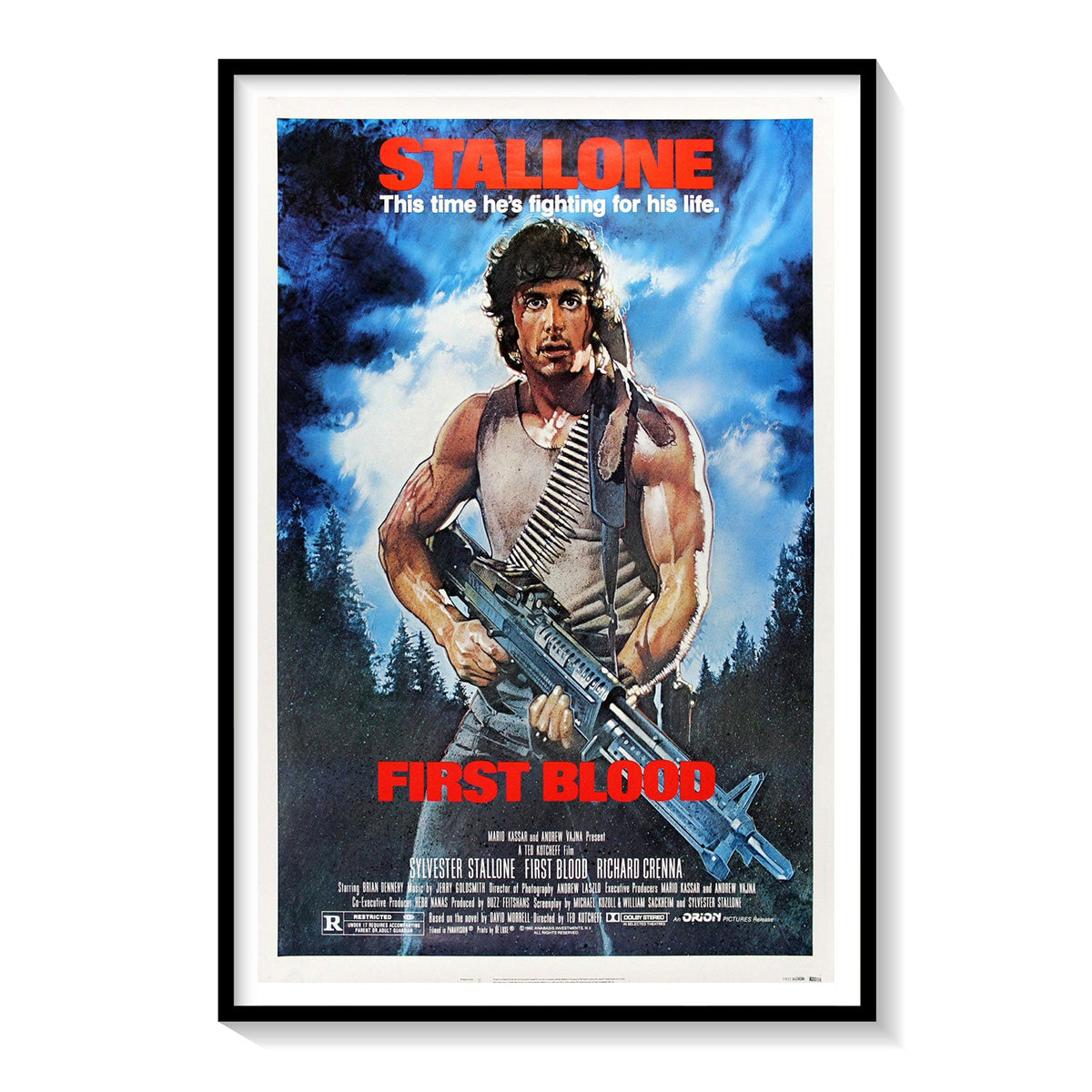 Stallone - First Blood Old Movie Poster: Buy Movie Posters Online ...