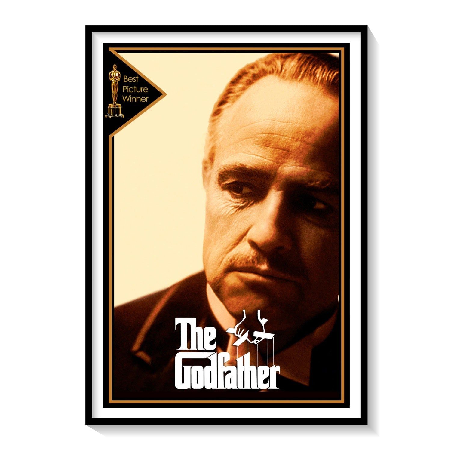 The Godfather Classic Black Frame Movie Poster
