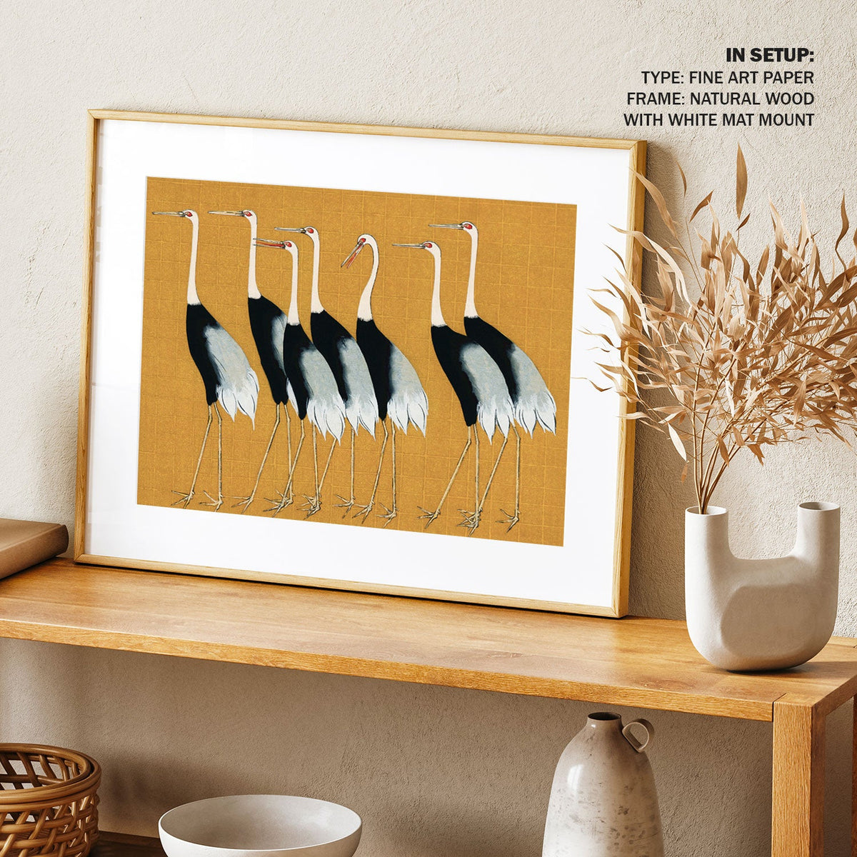A Flock of beautiful Japanese red, Japanese Art Painting