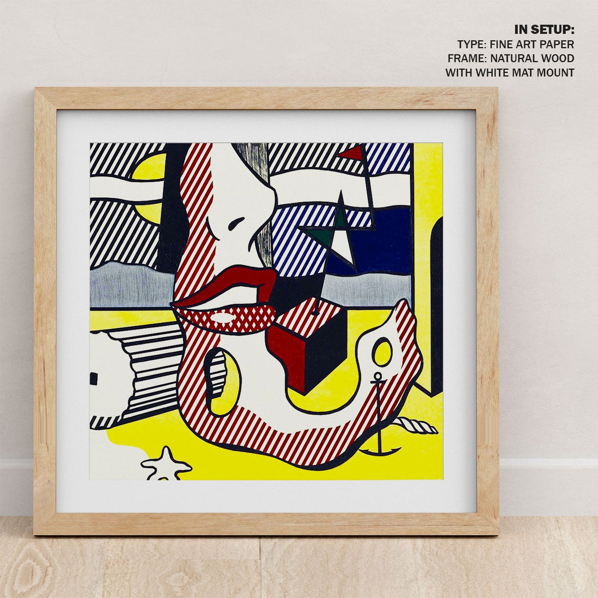 A bright night from the surrealist Roy Lichtenstein Pop Art Painting