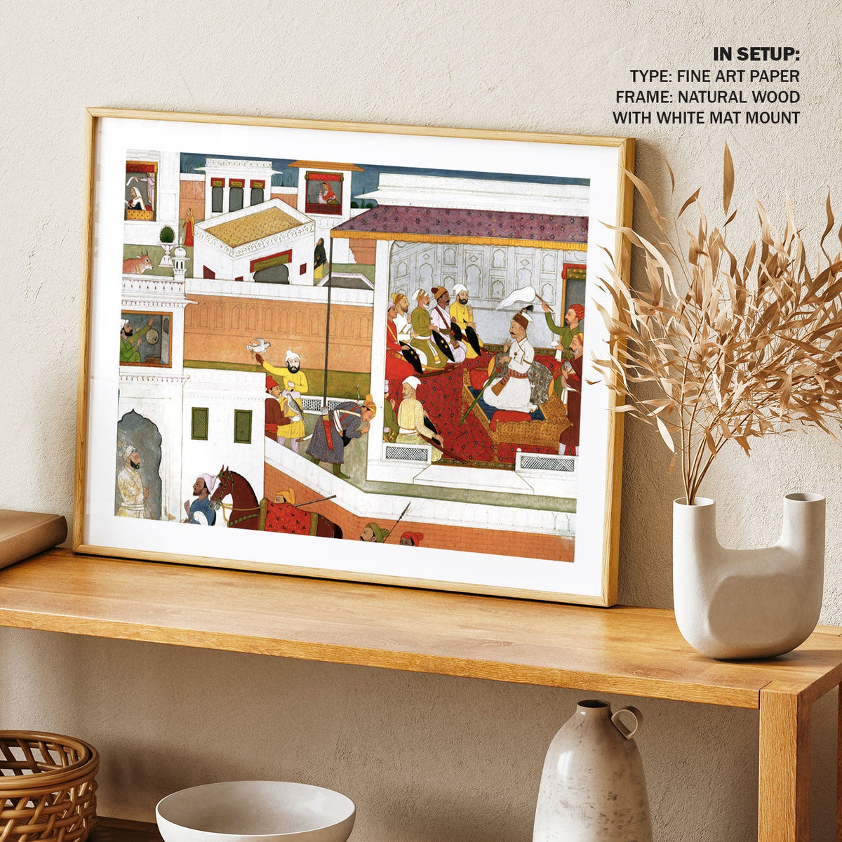 A scene from a romance, Indian Miniature Paintings