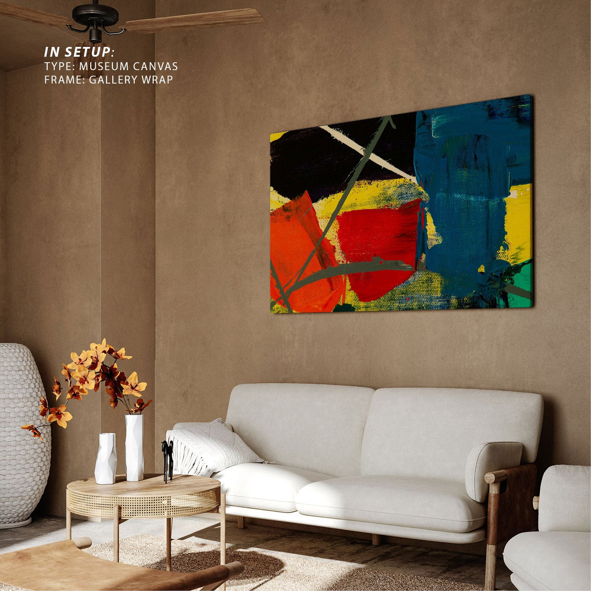 Abstract Art Palette Canvas Painting II