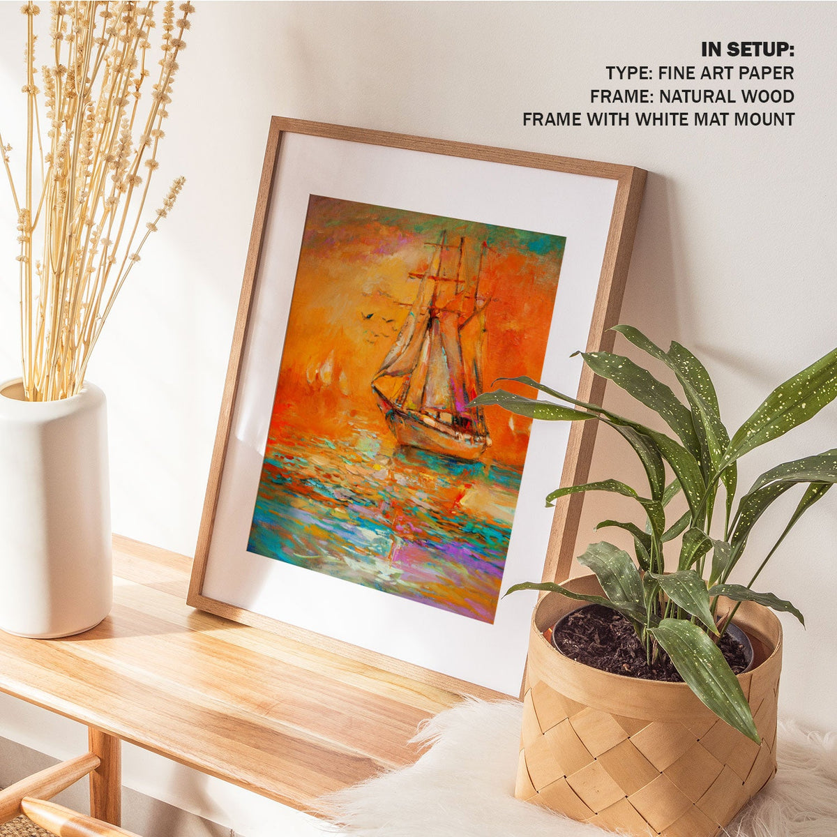 Abstract Boat Painting