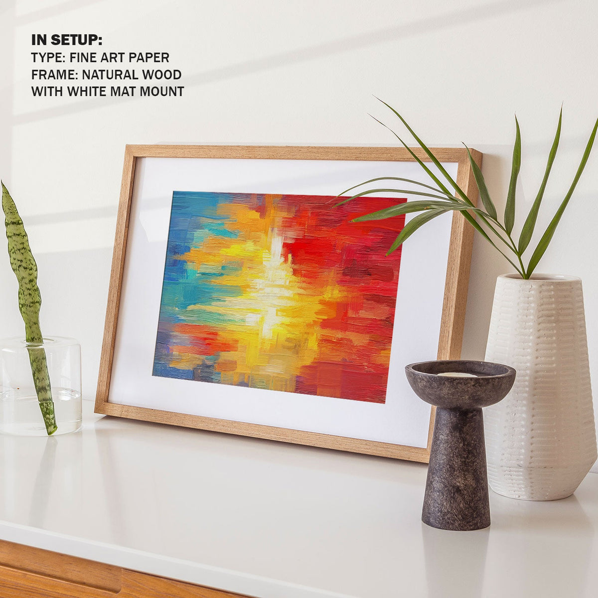 Abstract Mixed Color Painting
