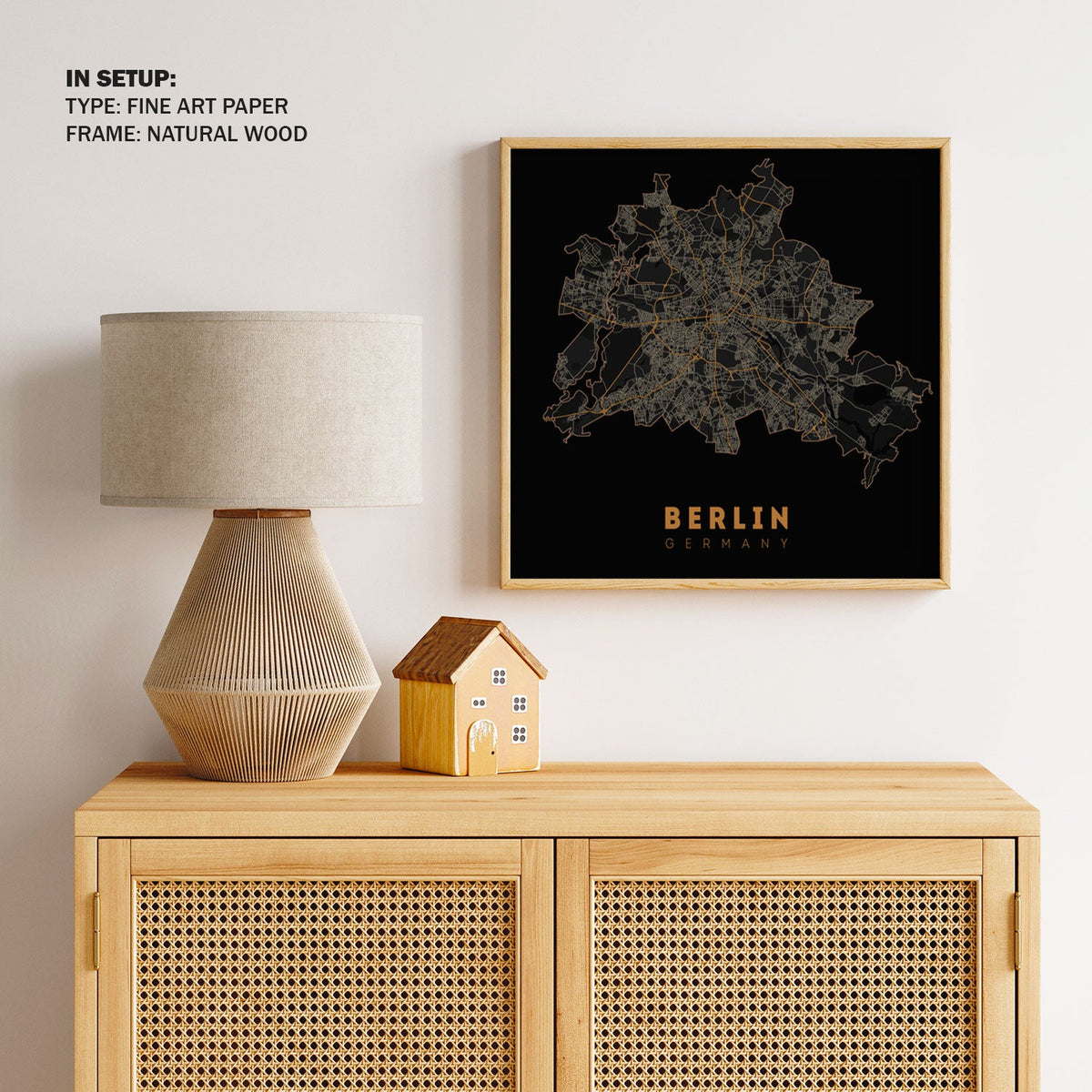 Berlin Germany Map Illustration