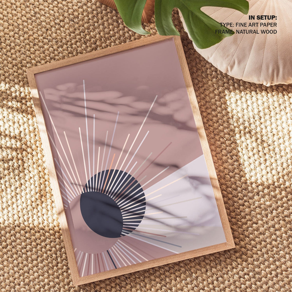 Boho Style Sun Art 01, Boho Wall Art Painting