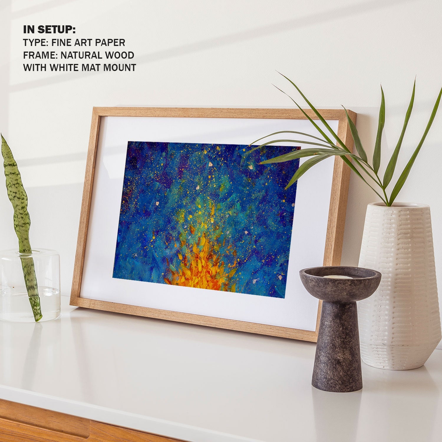 Buy Bonfire Abstract Painting Online India at Best Price - Dessine Art