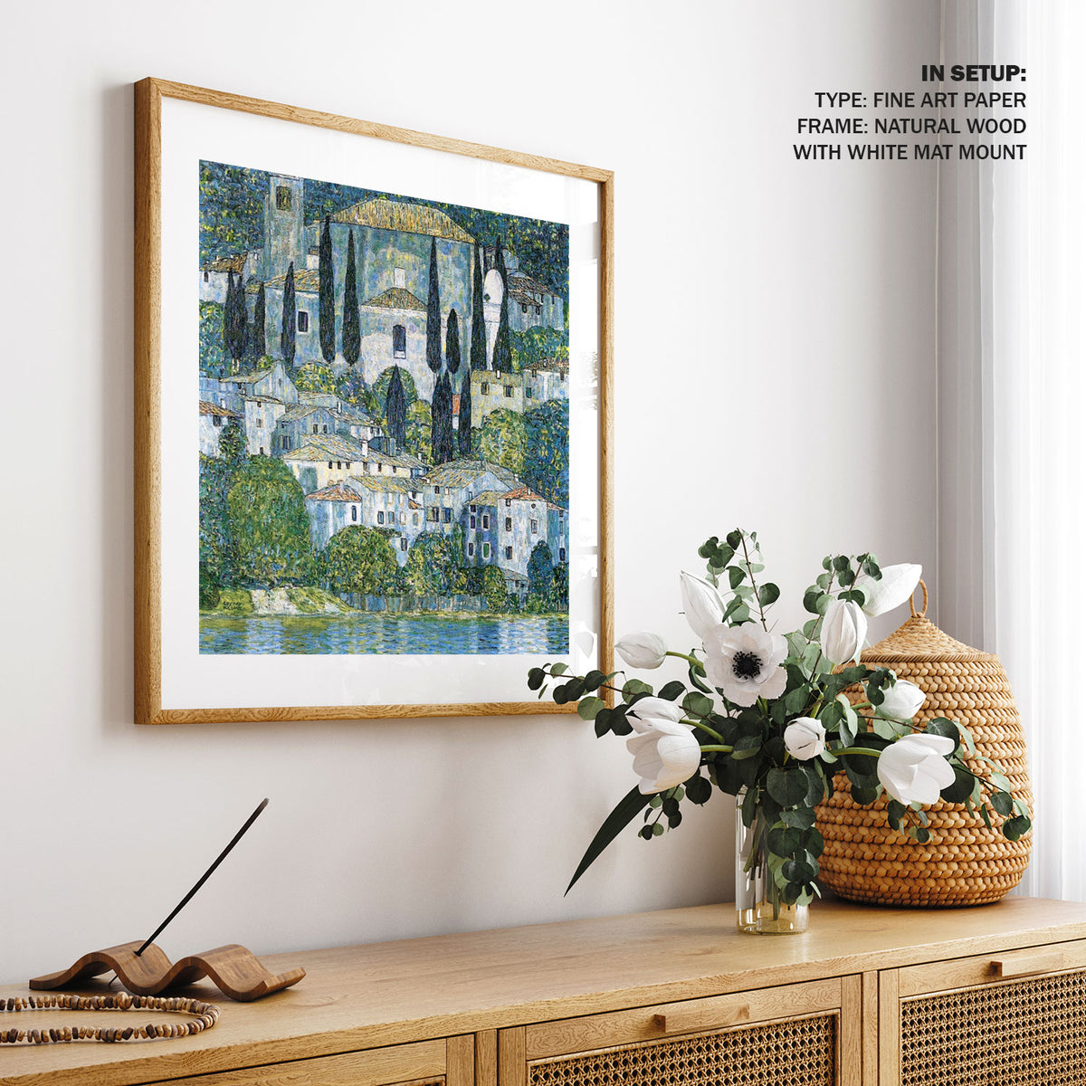 Kirche in Cassone, Gustav Klimt Painting