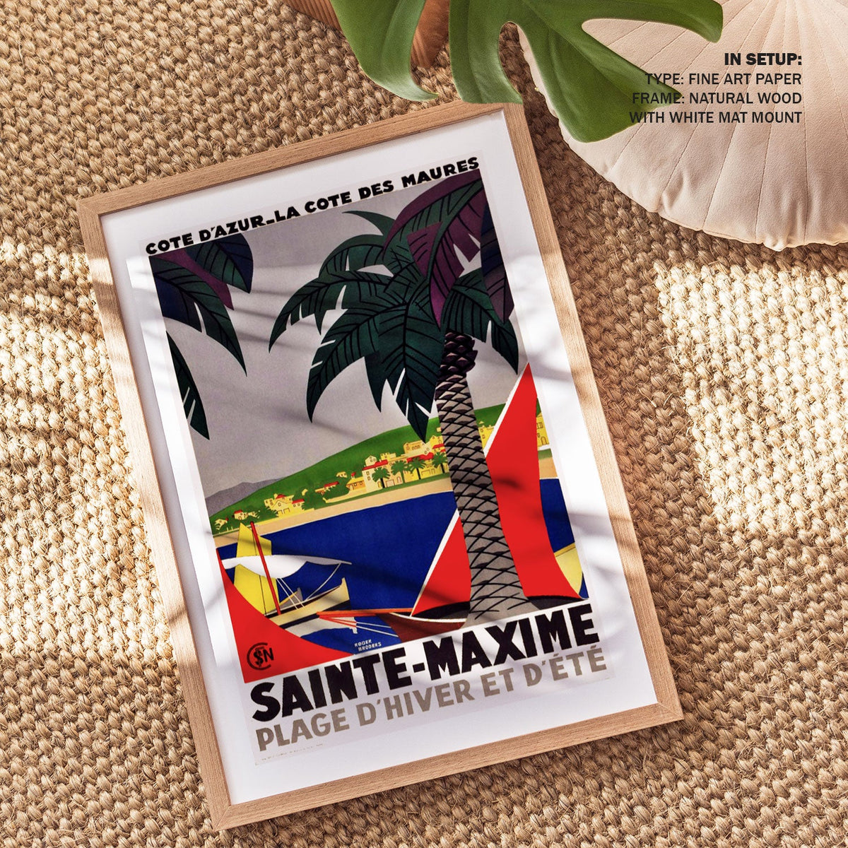 Sainte Maxime Travel Poster