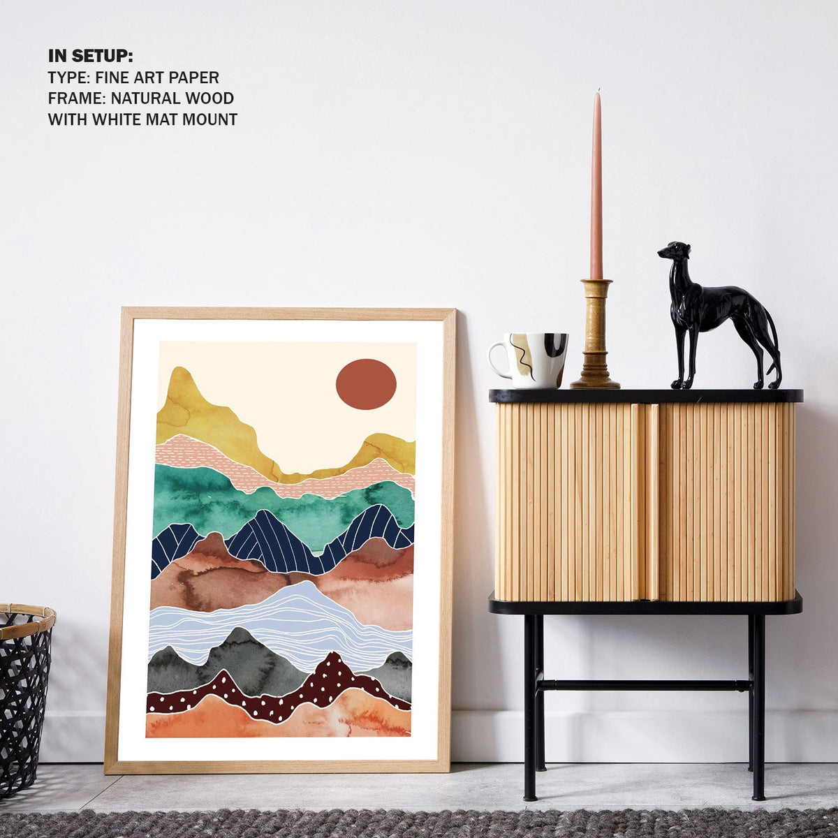 Colorful mountain range, Wall Art Prints