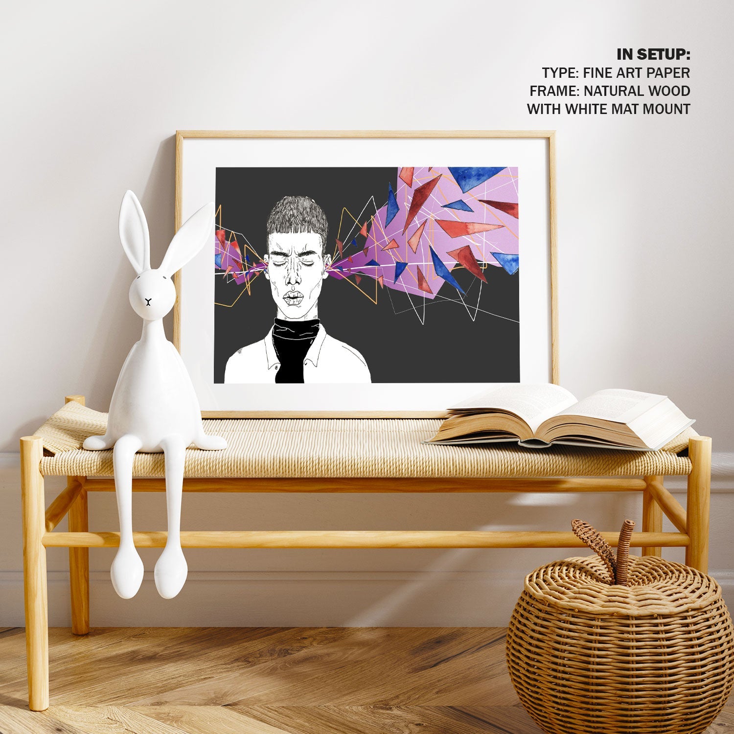 Ears Exploding Visual Noise exploding out of Ears: Buy Premium Framed Art Prints Online India ...