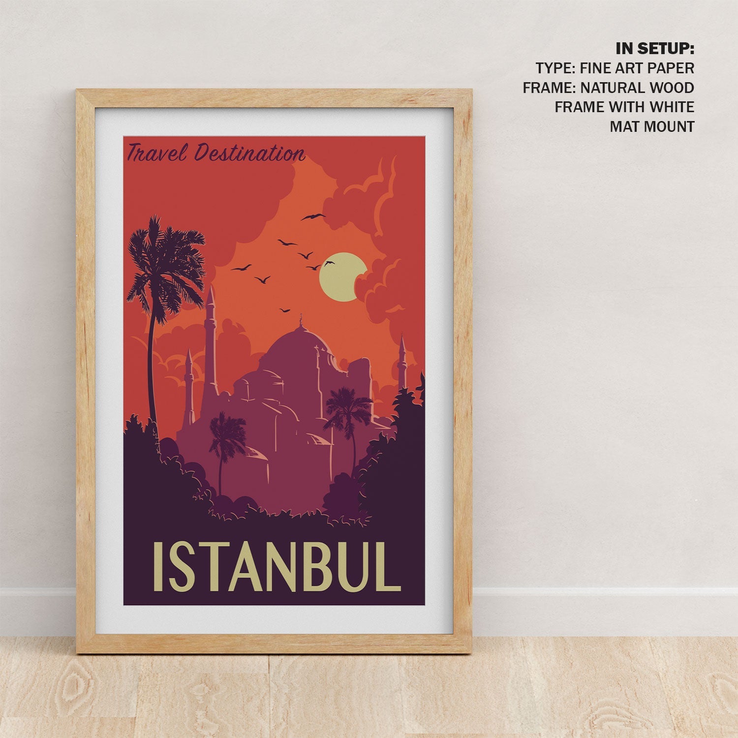Buy Istanbul Turkey Travel Poster Art & Prints Online India at Best ...