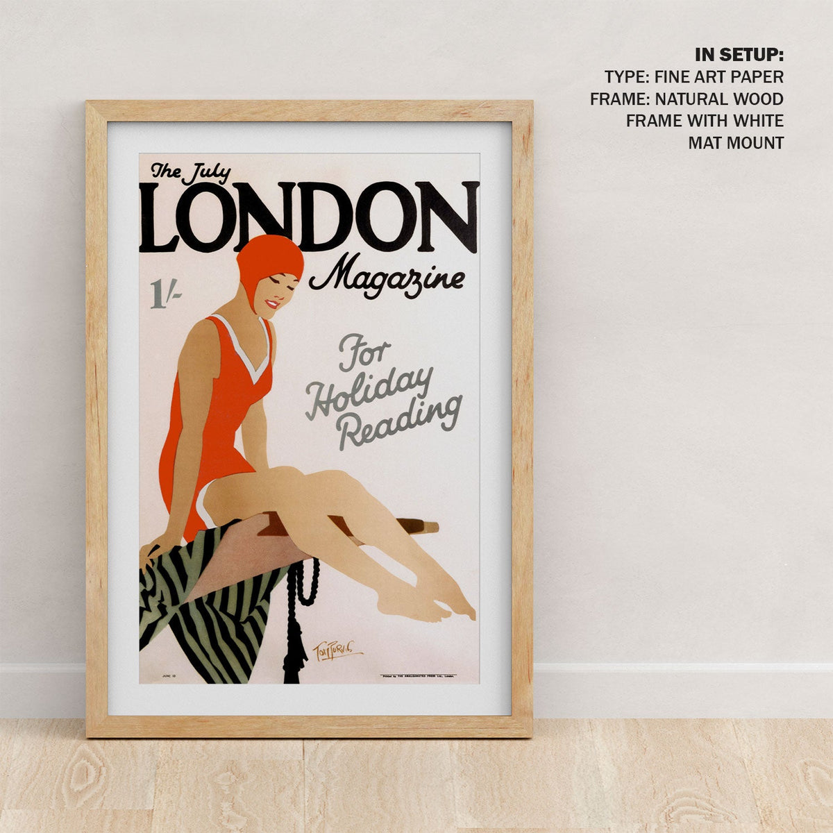 London Magazine Travel Poster