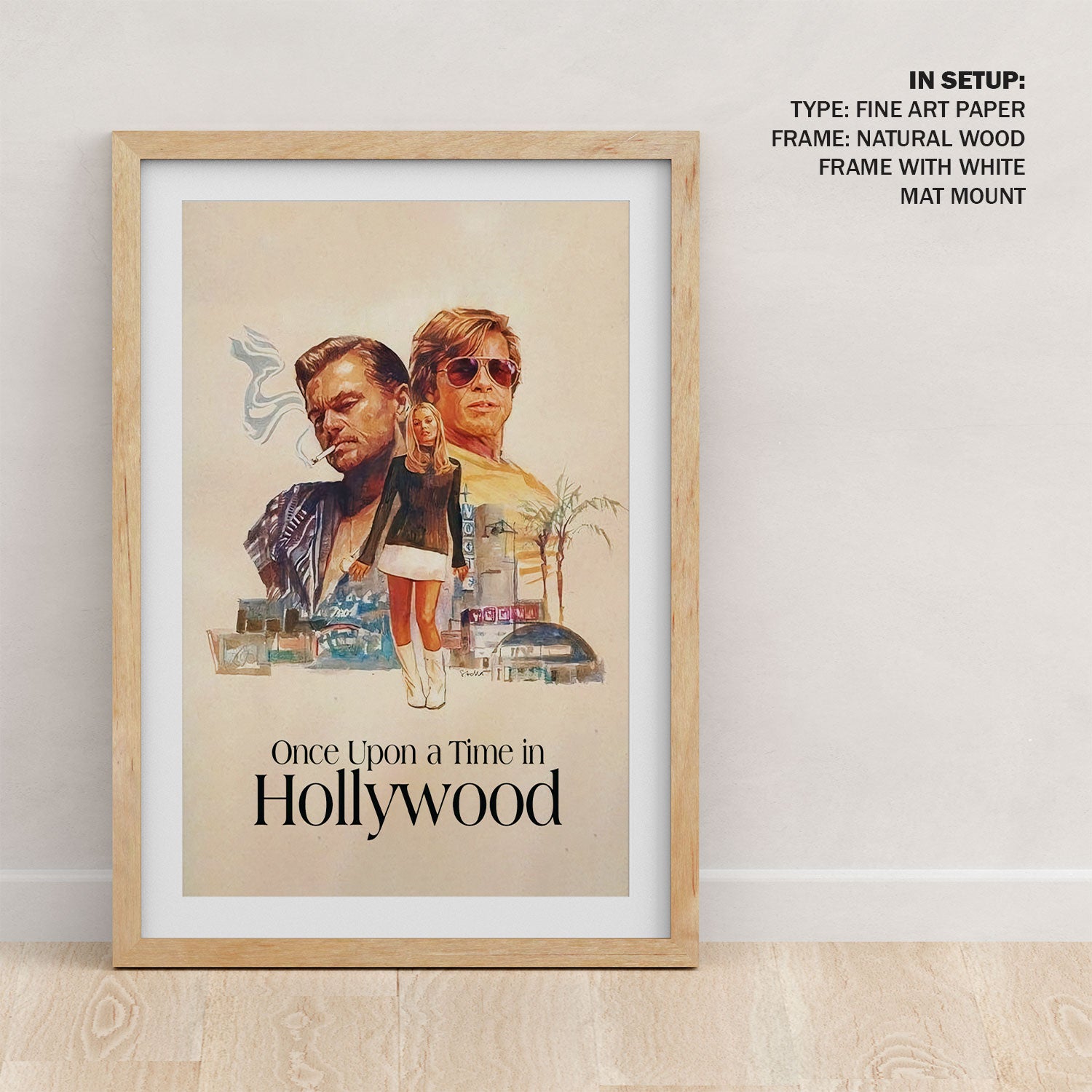 Once Upon A Time In Hollywood (2019)_7 Poster Canvas Movie Film