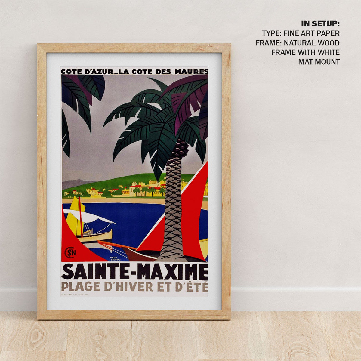 Sainte Maxime Travel Poster