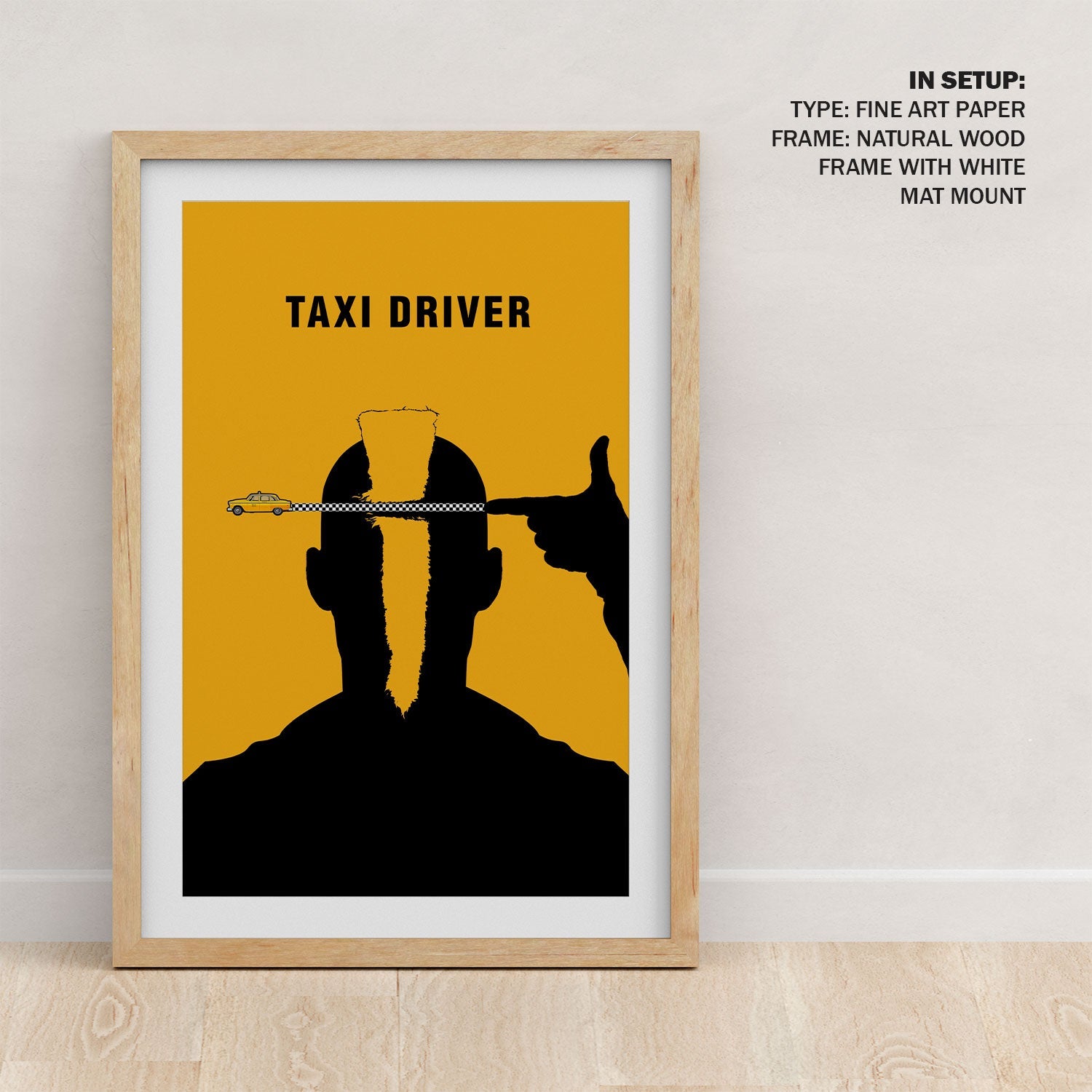 Taxi Driver Minimalist Poster