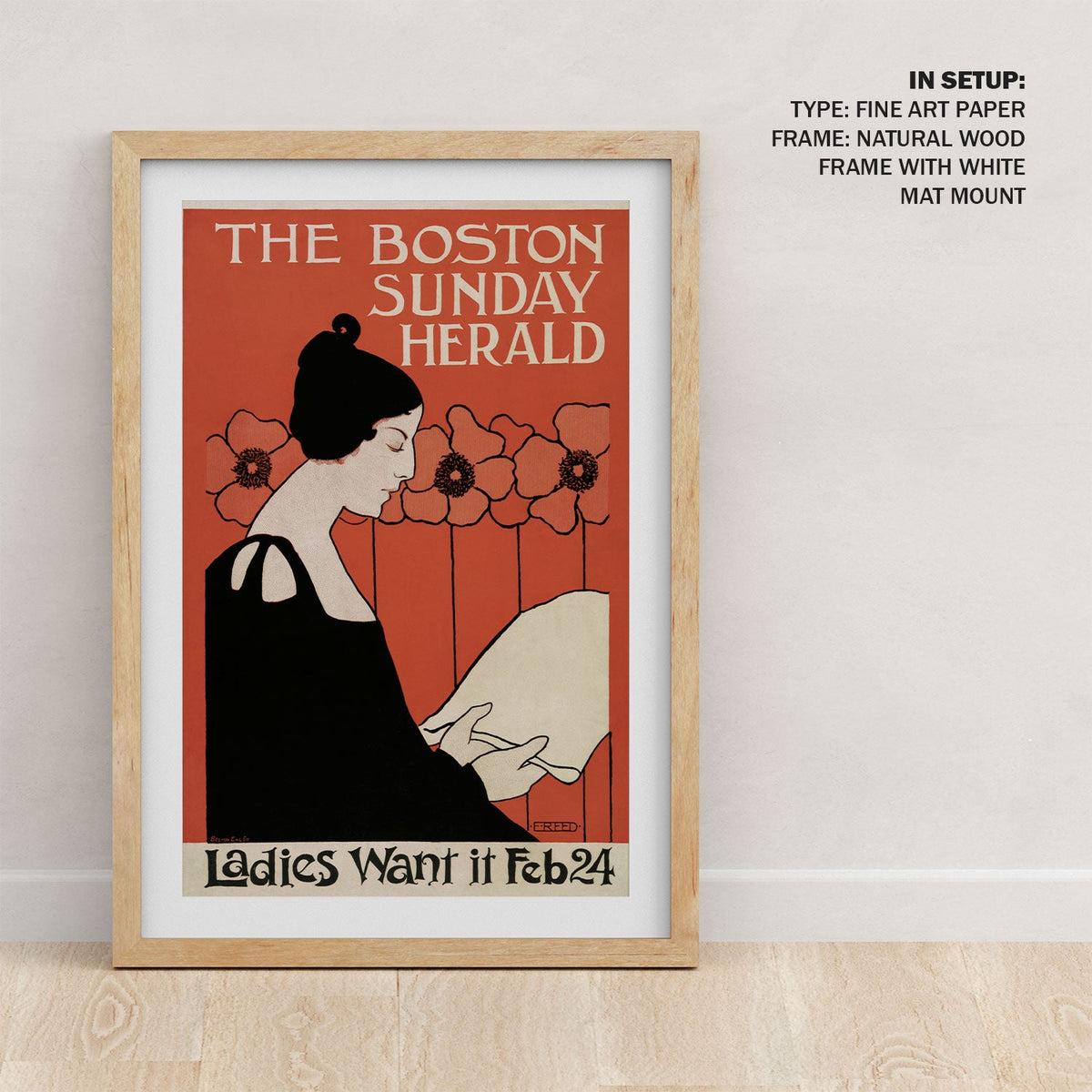 The Boston Sunday Herald Art Nouveau