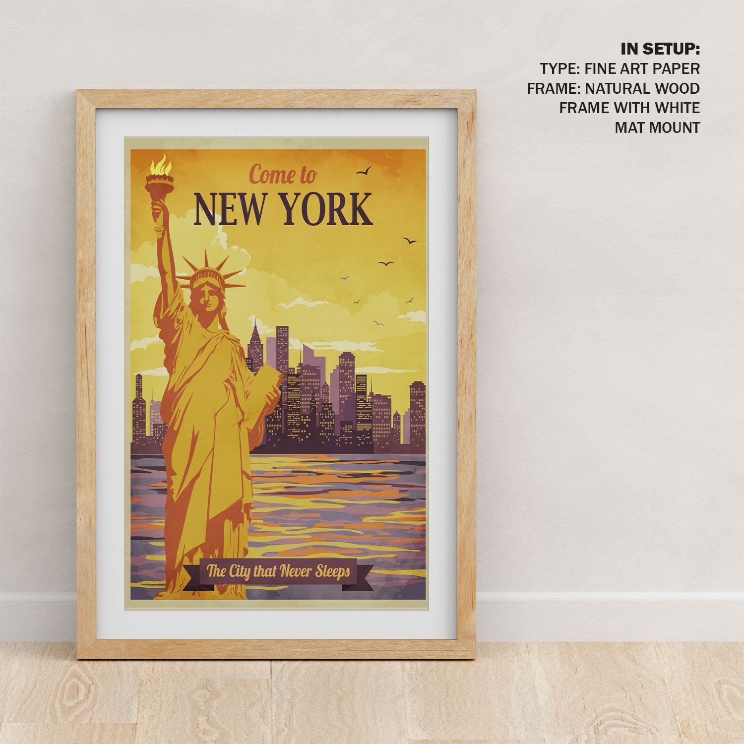 Buy Travel to New York Poster Vintage Travel Poster Art & Prints Online ...