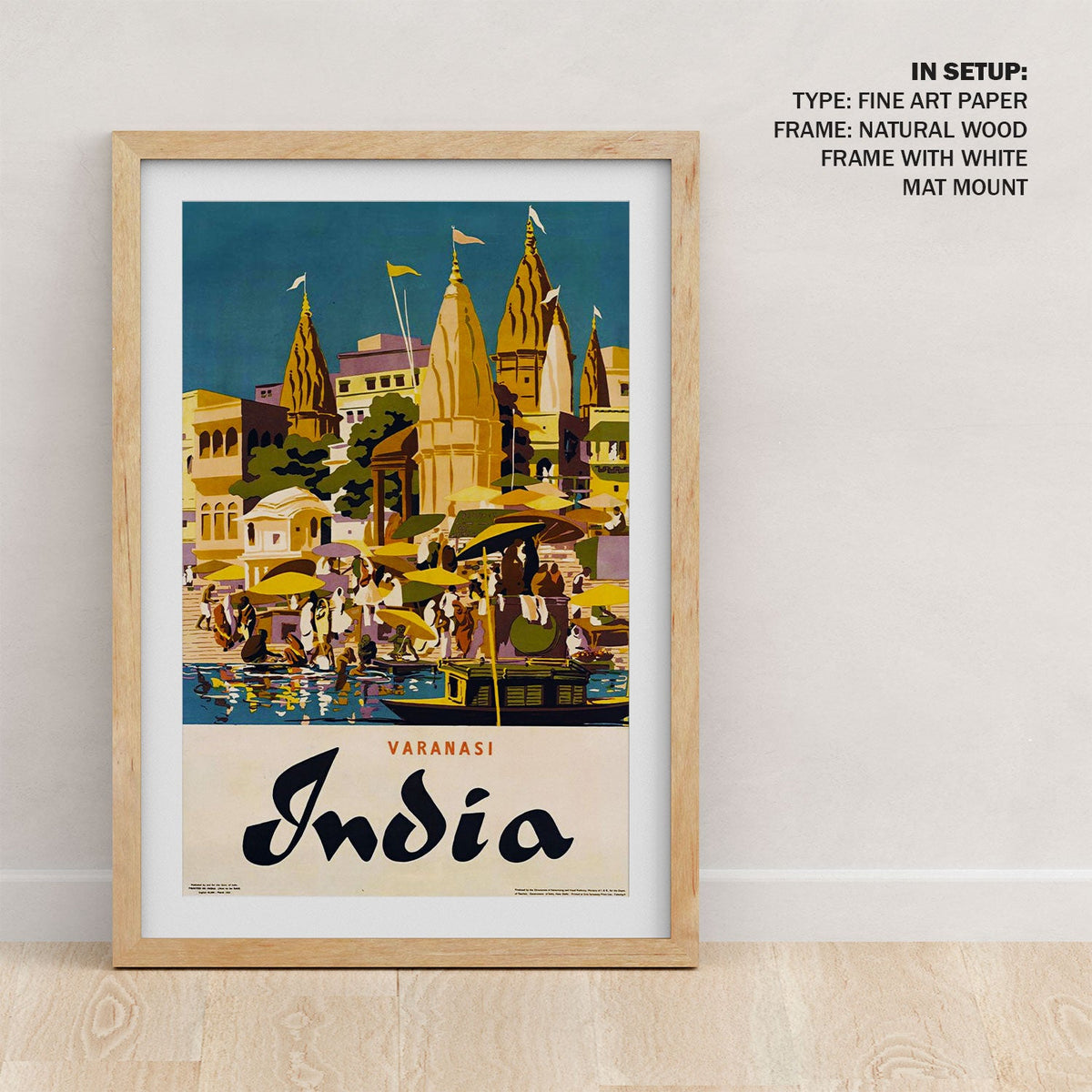 Varanasi India Travel Poster