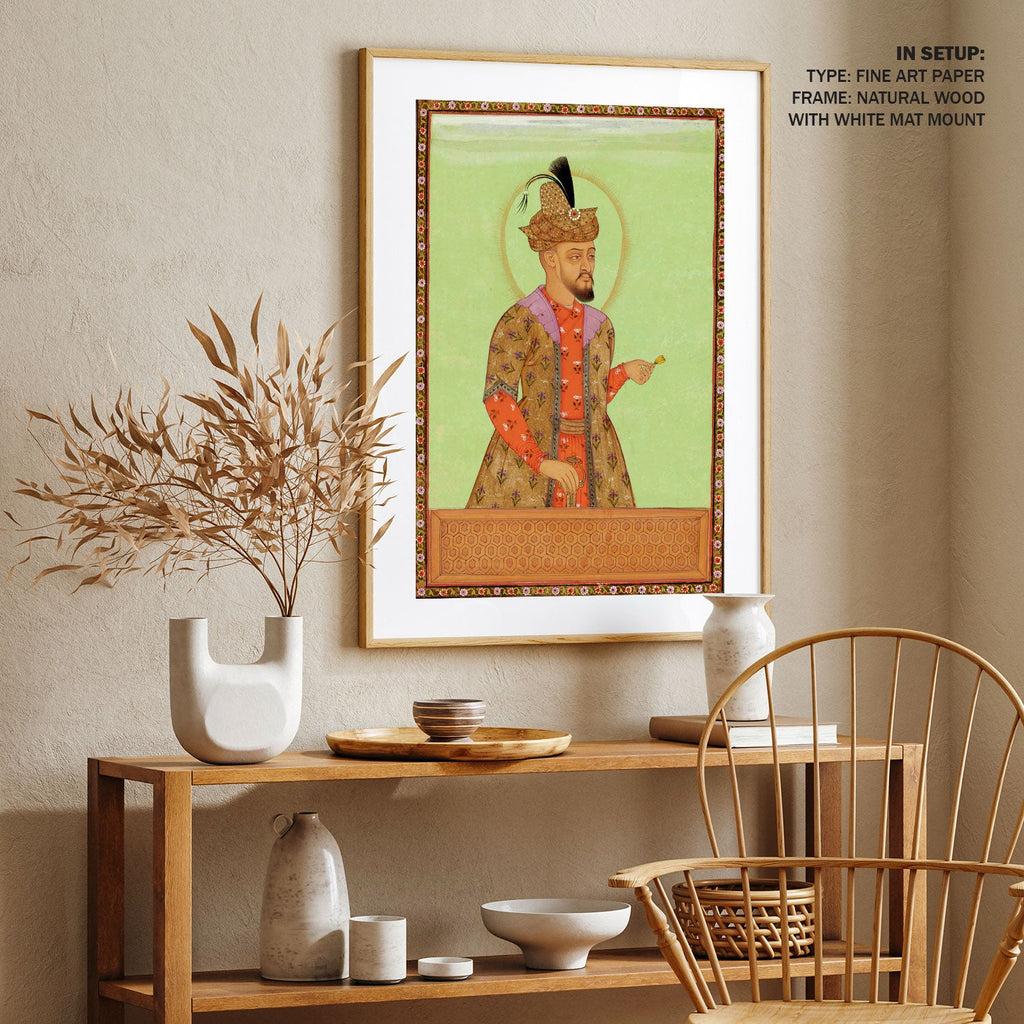 Portrait of Humayun son of babur: Buy Mughal Miniature Paintings ...