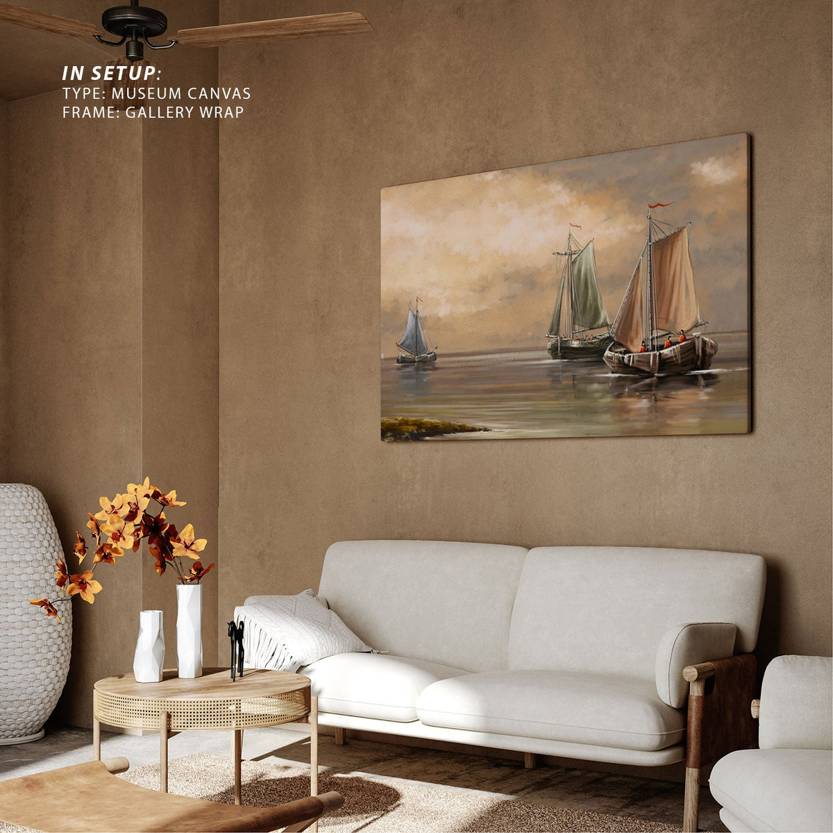 Sea landscape s fisherman boats ships art, Big Canvas Paintings