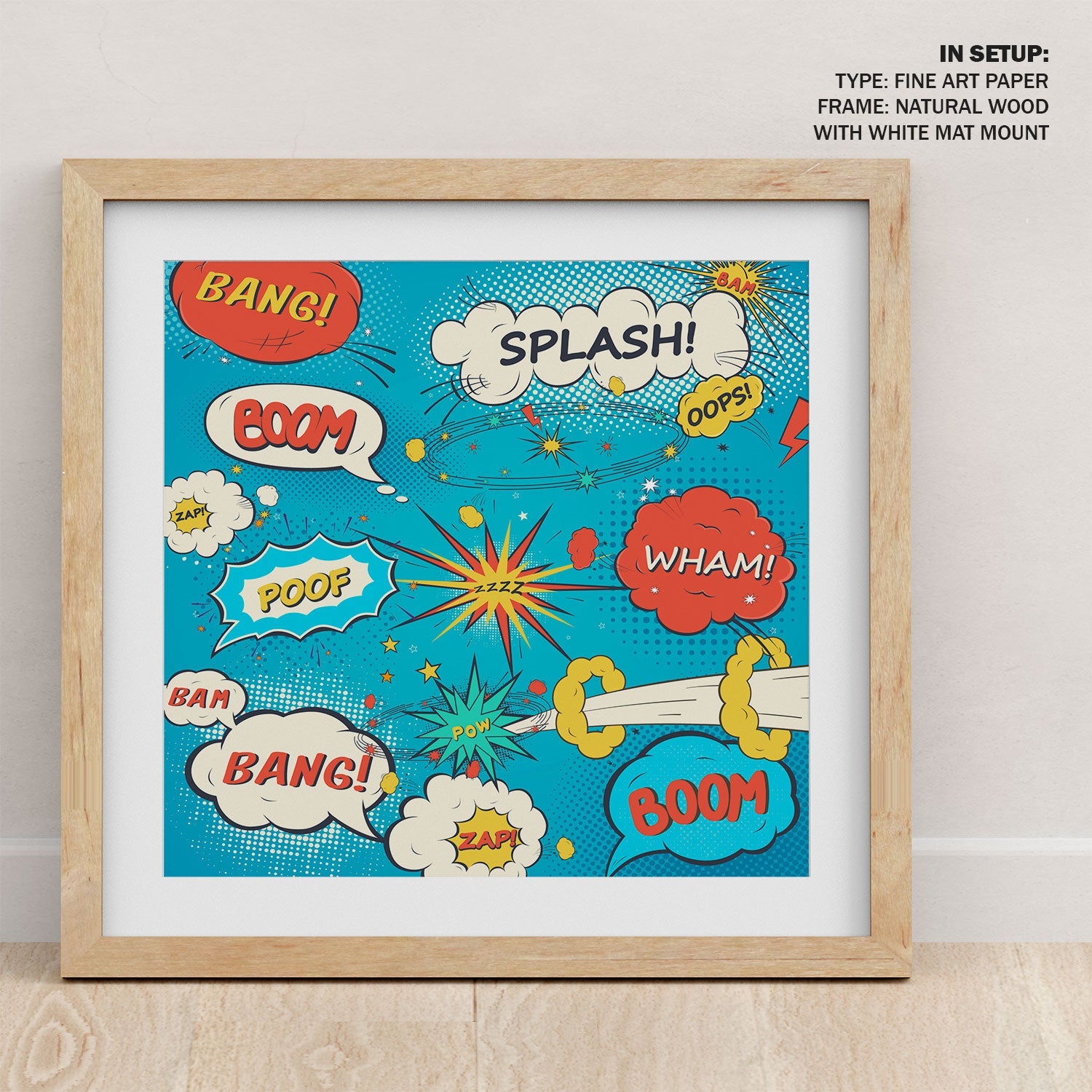 Buy Splash Pop Art Painting & Art Print Online India at Best Price ...