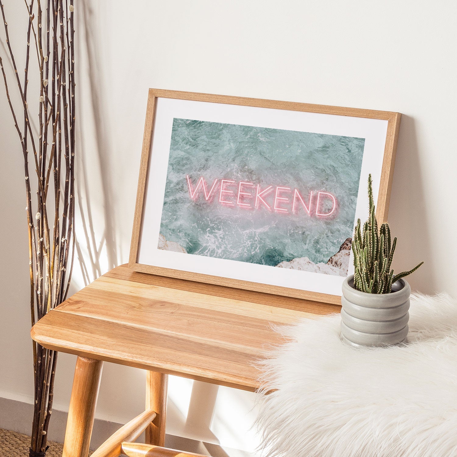 Buy Weekend Peace Beach Art Paintings & Prints Online at Best Price ...