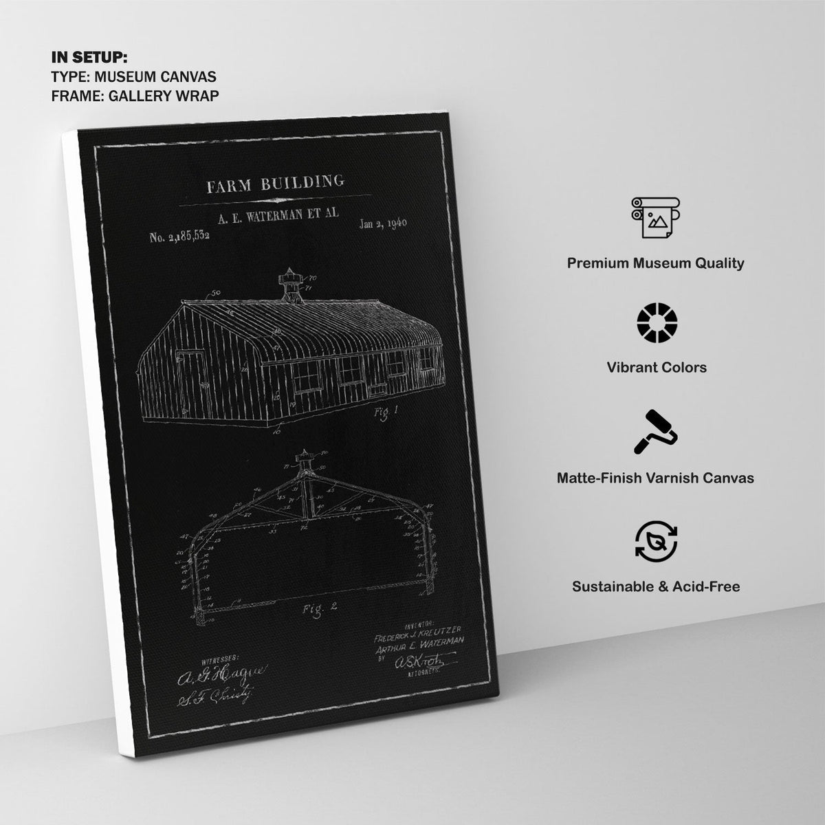 Chalk Farm Building, Blueprint Patent Art