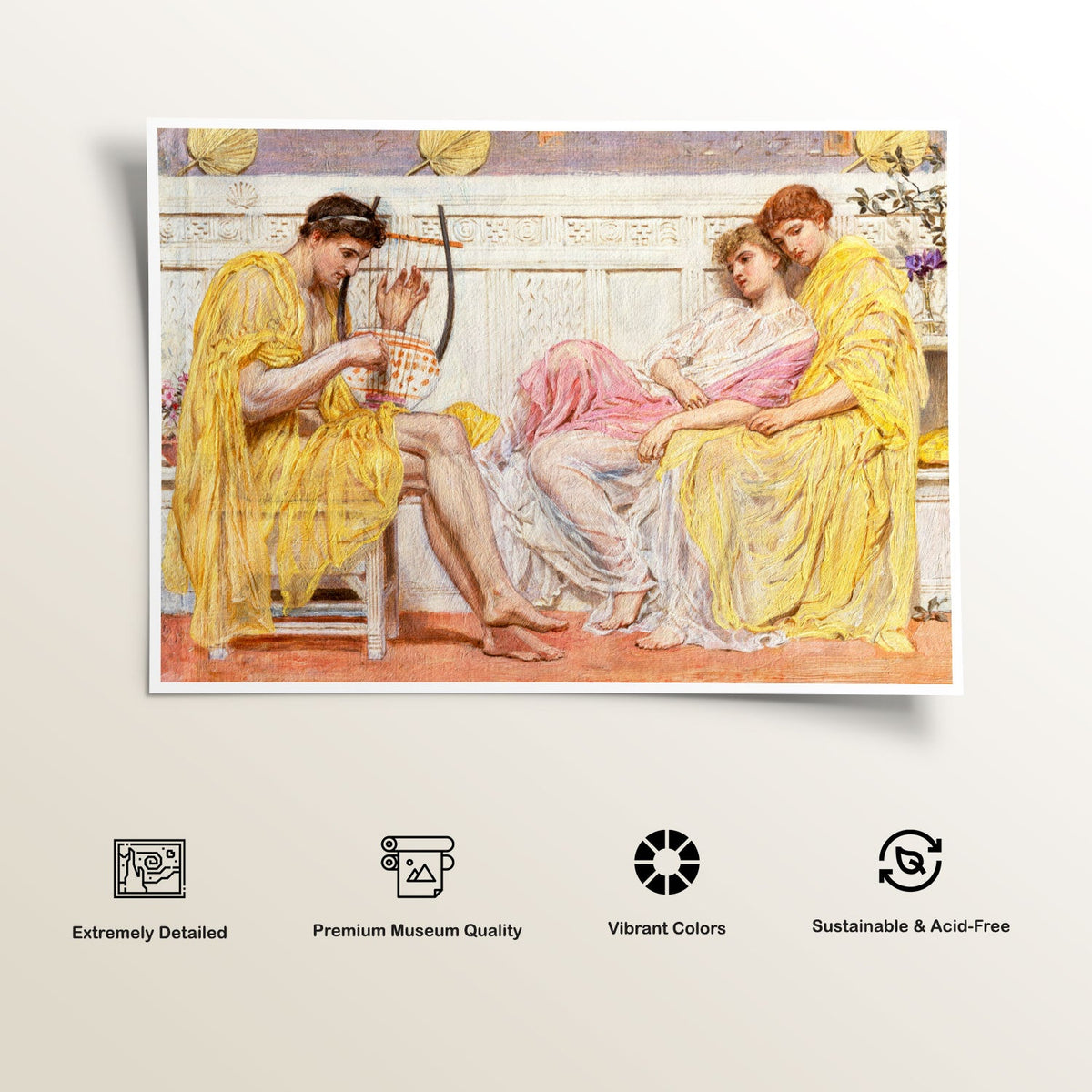 A Musician by Albert Joseph Moore Famous Painting