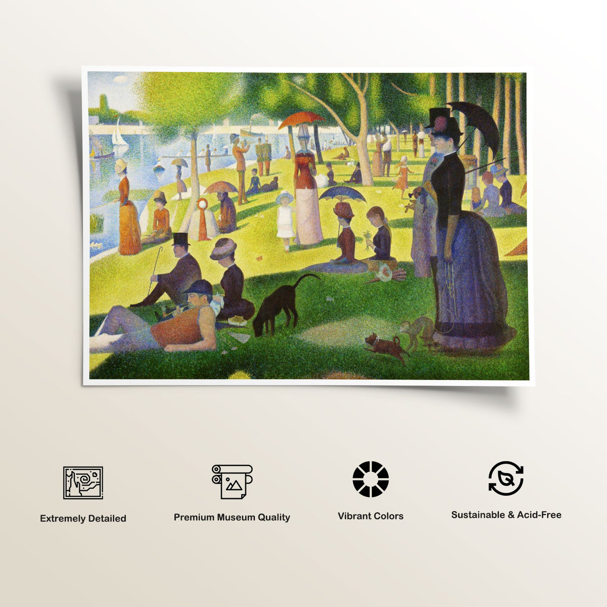 A Sunday on La Grande Jatte Famous Painting
