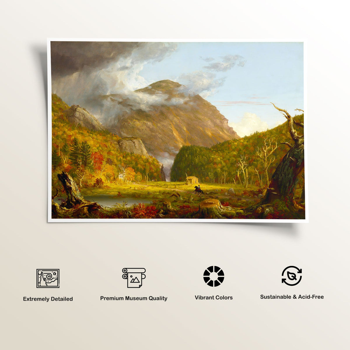 A View of the Mountain Pass by Thomas Cole Famous Painting
