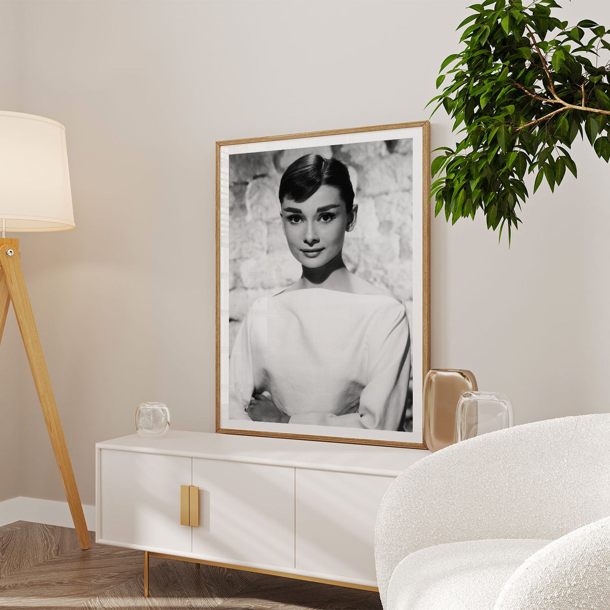 Audrey Hepburn Black and White from Vintage Movie