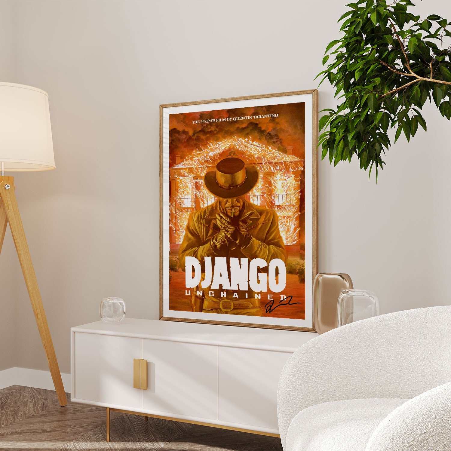 Django Teaser Poster Django Unchained (2012) Movie Poster 1: Buy Hollywood & Famous Movie ...