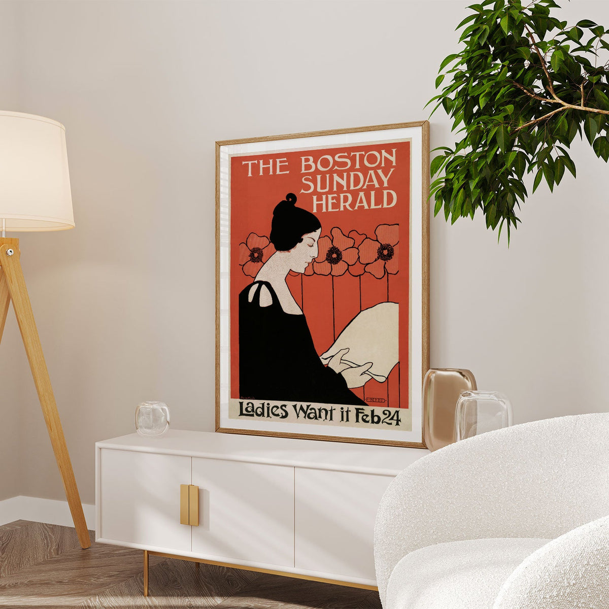 The Boston Sunday Herald Art Nouveau