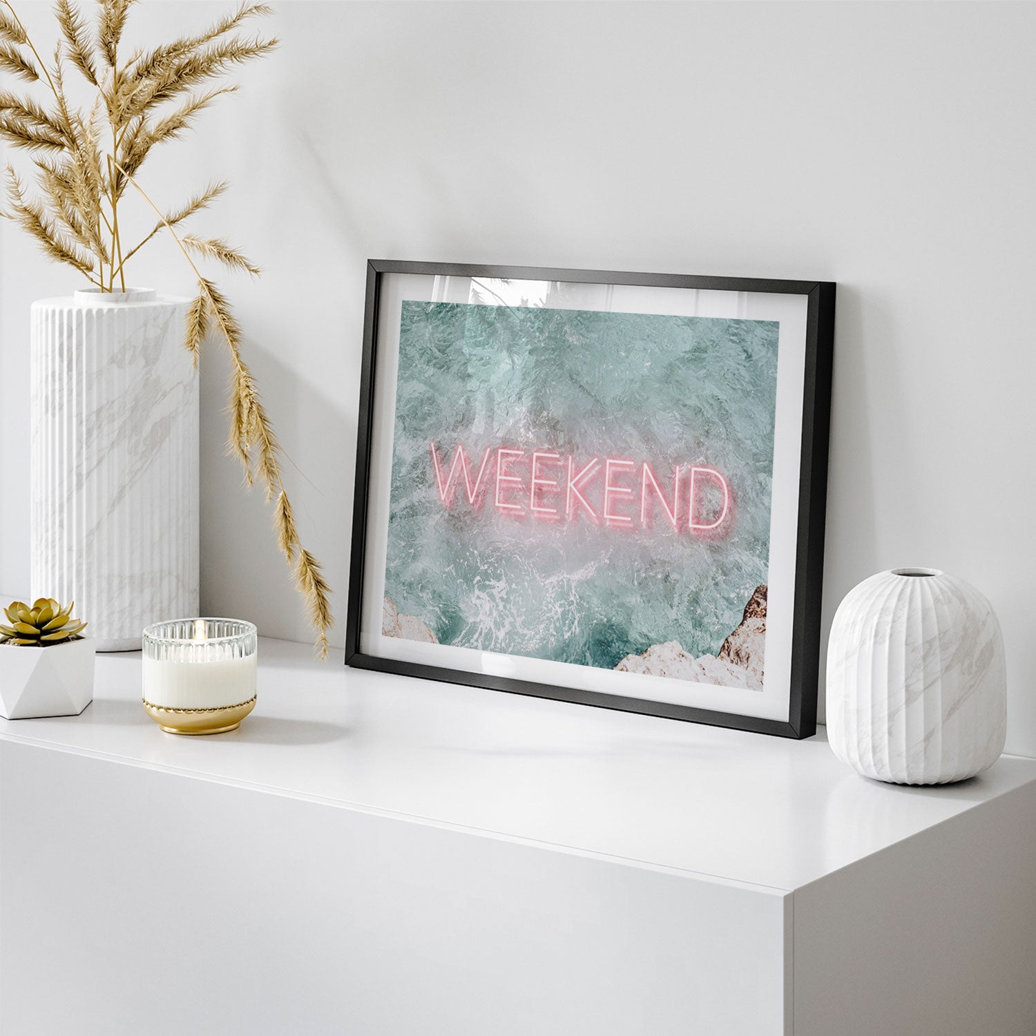 Buy Weekend Peace Beach Art Paintings & Prints Online at Best Price ...