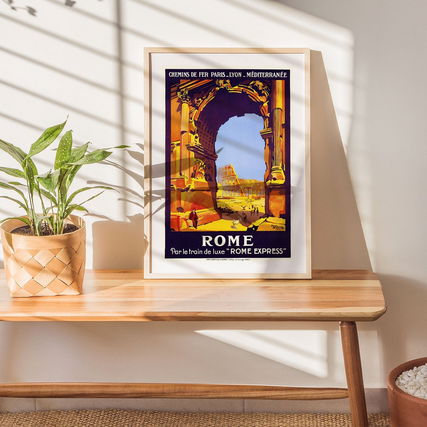 Visit Rame Poster Buy Rome Vintage Travel Poster Art & Prints Online India at Best Price ...
