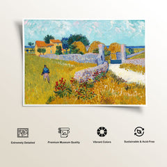 Farmhouse In Provence 1000-Piece Puzzle – Van Gogh Art Jigsaw For Adults & Families - View #5