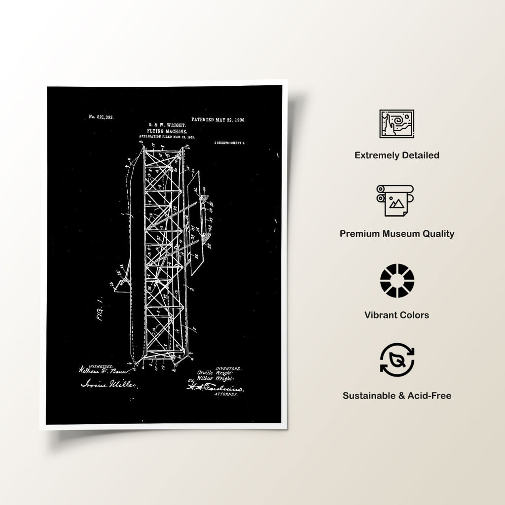Flying machine: Buy Premium Framed Blueprints & Patent Art Online ...