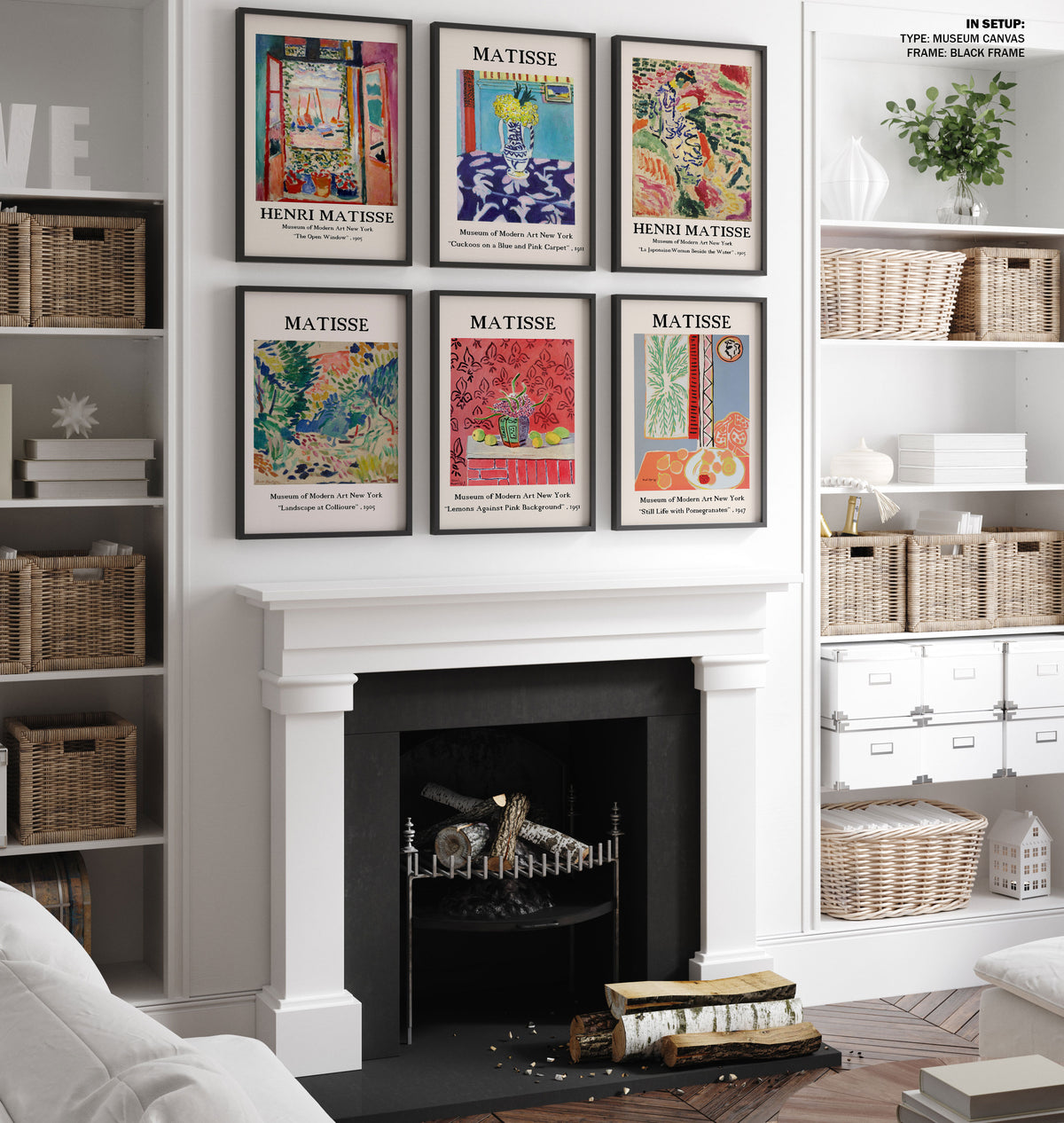 Henri Matisse Art Set of 6, Matisse Exhibition Poster, Matisse Poster, Matisse Gallery Wall Art