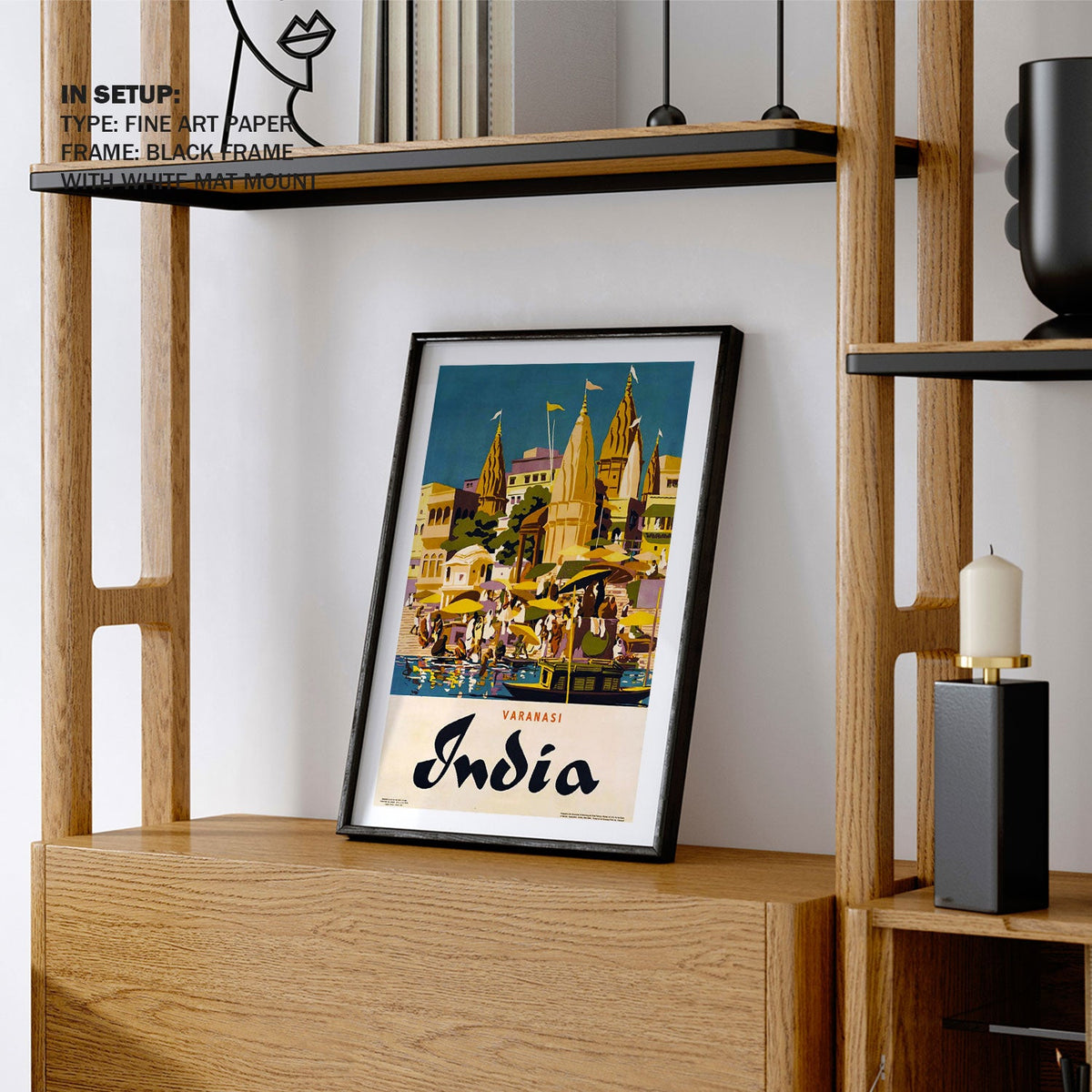 Varanasi India Travel Poster