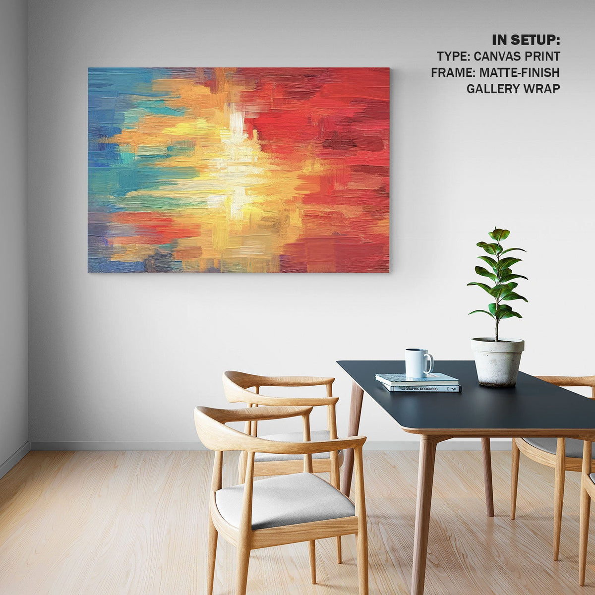 Abstract Mixed Color Painting