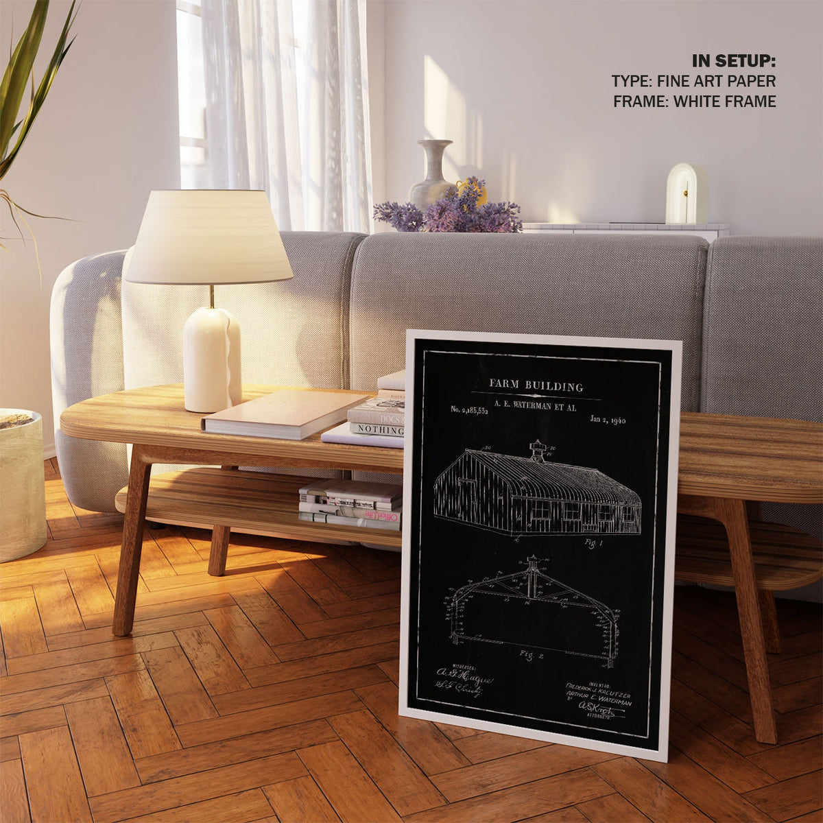 Chalk Farm Building, Blueprint Patent Art