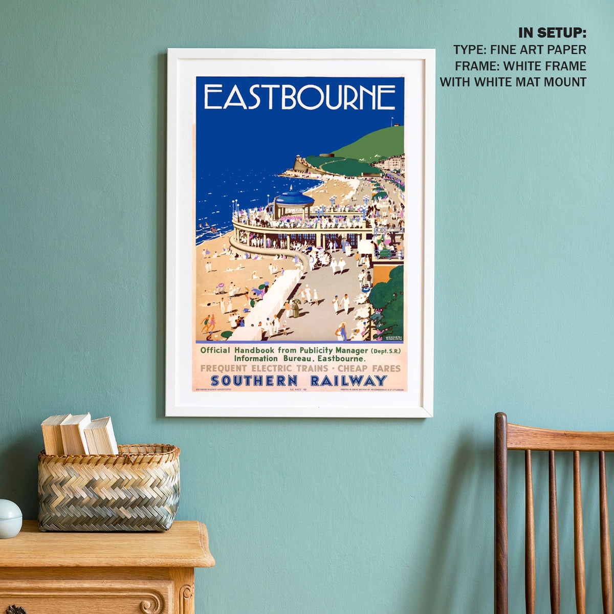 Eastbourne Southern Railway Travel Poster