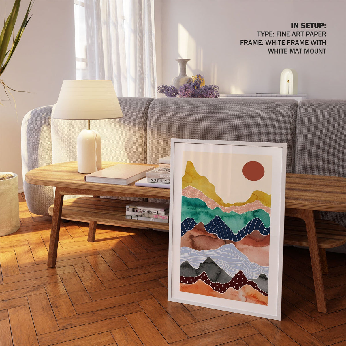 Colorful mountain range, Wall Art Prints