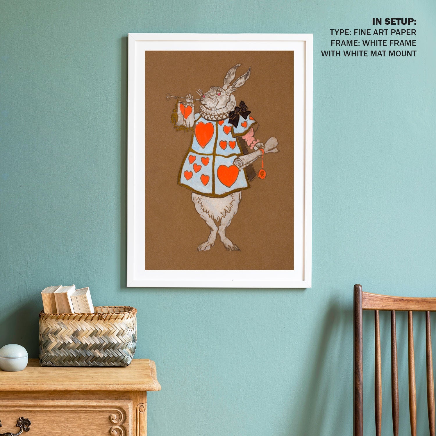 Buy Rabbit with Herald Costume by William Henderson Animal Painting ...