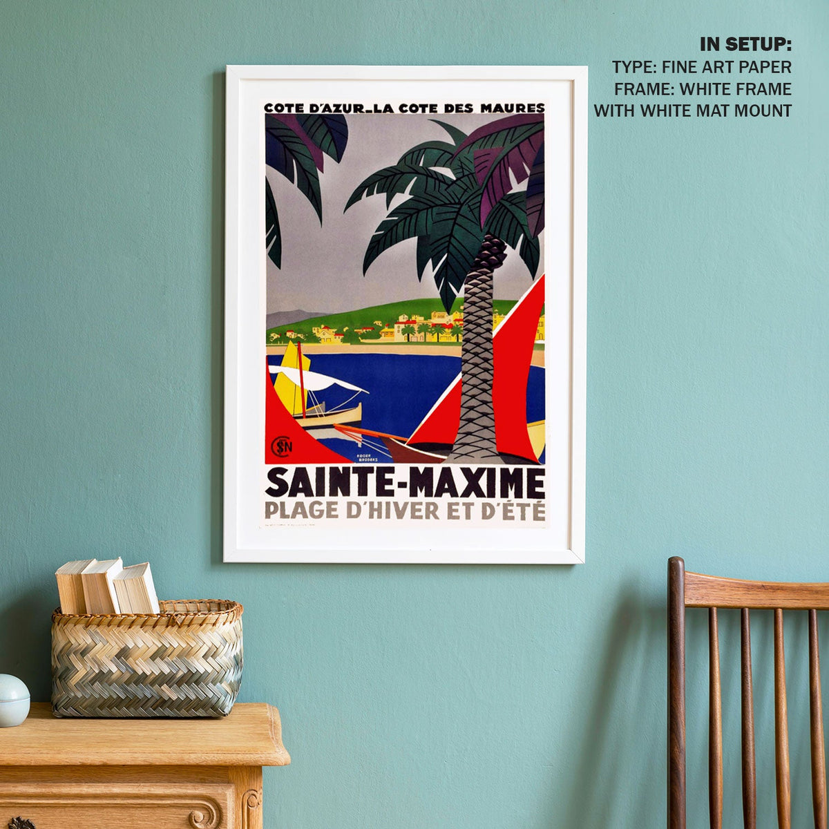 Sainte Maxime Travel Poster