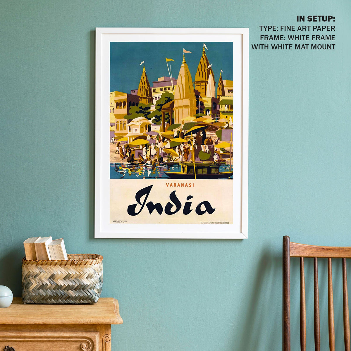 Varanasi India Travel Poster