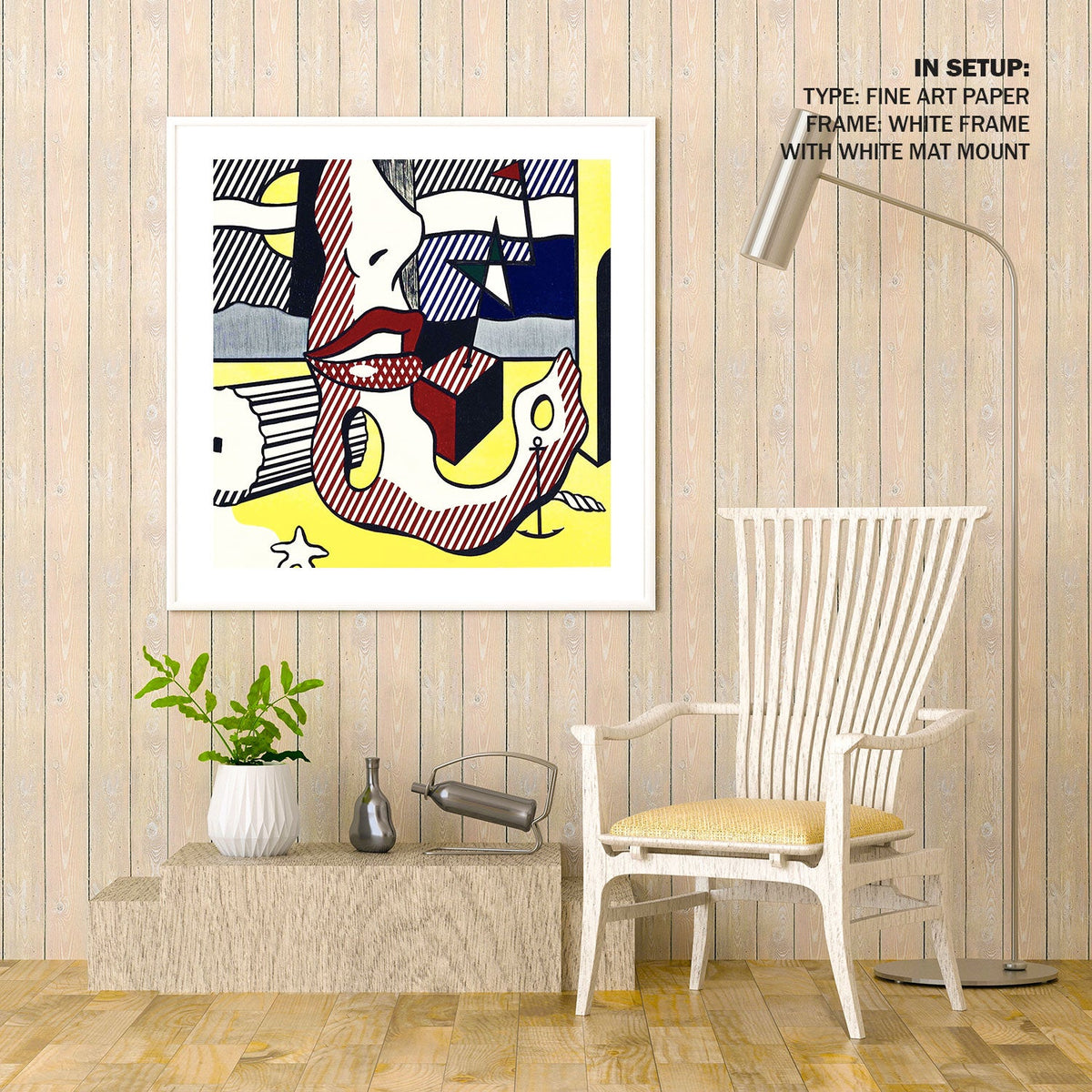 A bright night from the surrealist Roy Lichtenstein Pop Art Painting