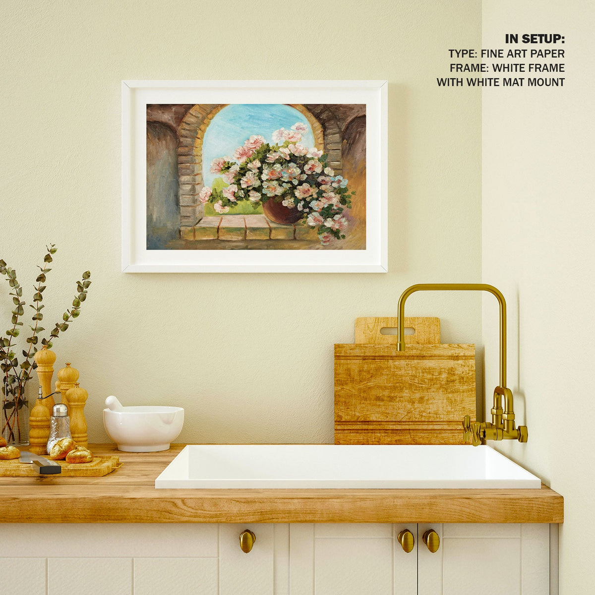 A Flower pot near the window, Botanical Flower Paintings