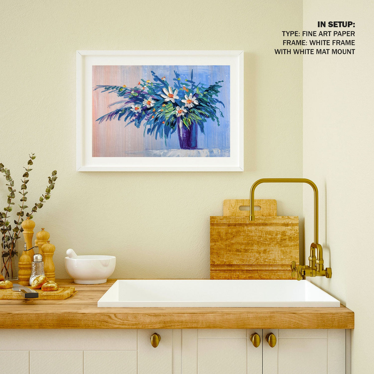 A Purple Flower Vase, Botanical Flower Paintings